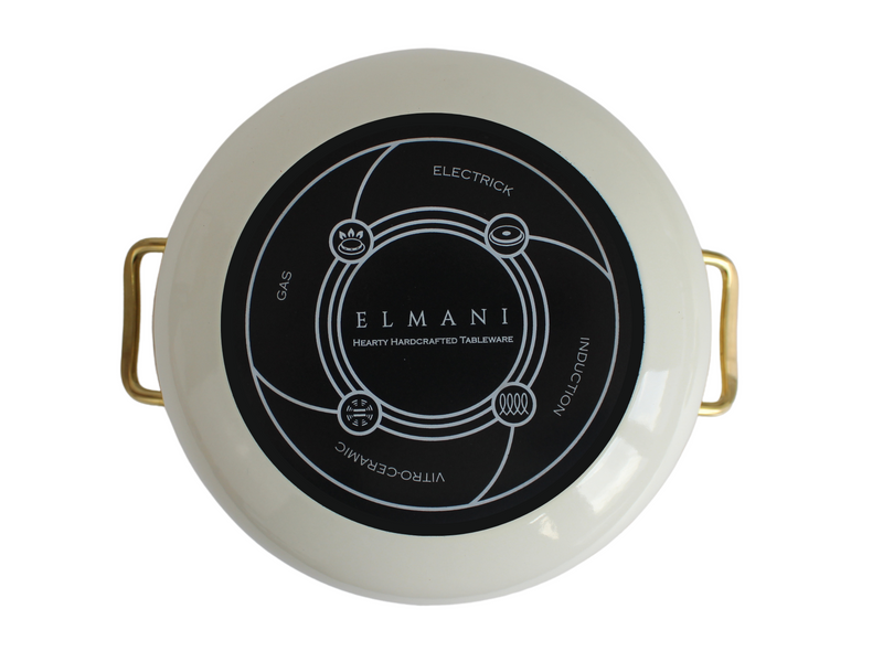 Каструля емальована "BIRD" Elmani з кришкою, 3,8 л, 20 см 763-042 фото
