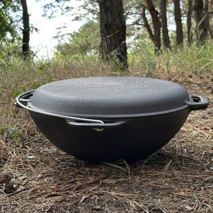Казан азіатський КА-12КС чавунний з кришкою-сковородою 12л 4827005590536 фото