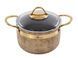 Каструля Brioni Royal Stone Ti̇gereye Gold антипригарна 18 см, 2,5 л 764-045 фото 1