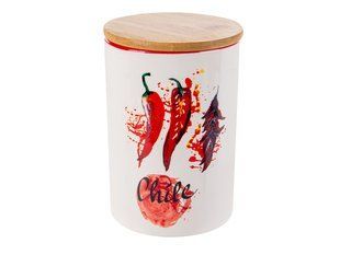 Банка для сыпучих продуктов 1- шт "Hot vegetables" 1000мл 10x15см (без коробки) 940-290-1 фото