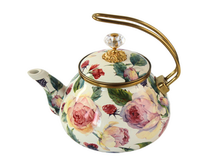 Чайник эмалированый "PEONY" Elmani с крышкой, 2,2 л 763-046 фото