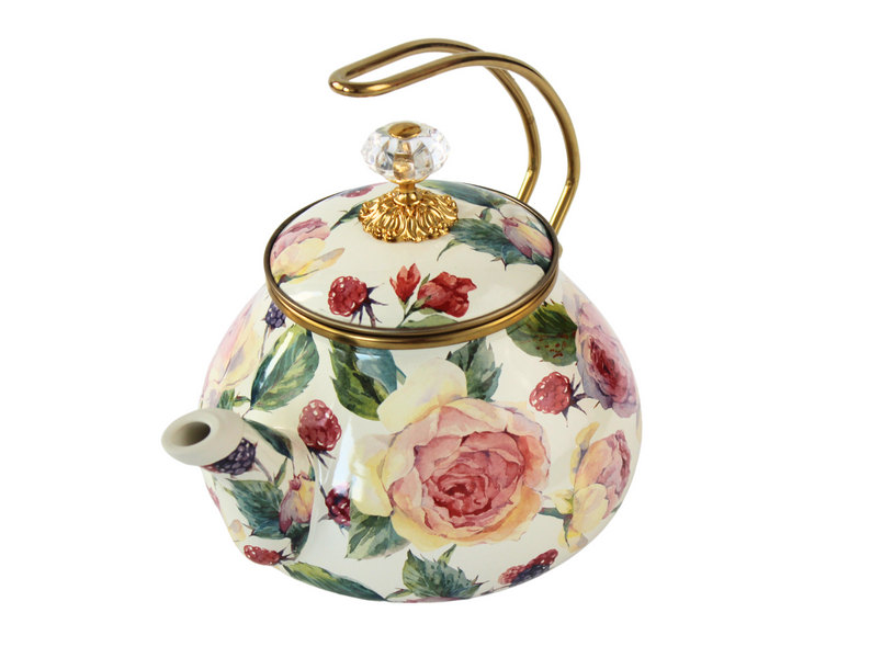 Чайник эмалированый "PEONY" Elmani с крышкой, 2,2 л 763-046 фото