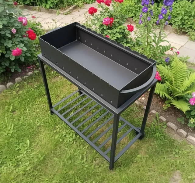 Мангал гриль Лофт 4 мм &mdash; сучасний дизайн для стильного BBQ GC-08 фото