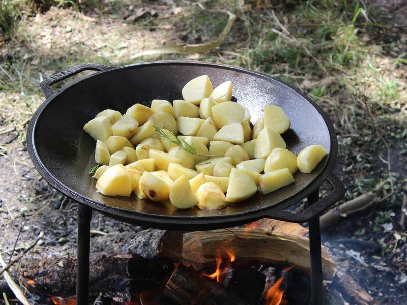 Садж чавунний &Oslash; 400 мм з підставкою A400PSS фото