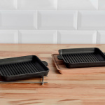 Сковорода чавунна квадратна гриль 180 х 180 х 25 мм Сковорода чавунна квадратна гриль 180 х 180 х 25 мм