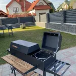 Мангал-барбекю з 2 кришками та металом 5 мм