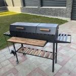 Мангал-барбекю з 2 кришками та металом 5 мм