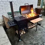 Новинка! Розбірний мангал гриль барбекю з пічкою 4мм
