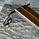 Передня полиця для мангалу Зевс на 12 шампурів темне дерево