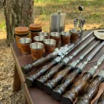Подарунковий набір Отаман кейс-столик темний Подарунковий набір Отаман кейс-столик темний