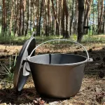 Казан туристичний КТ-10КС чавунний з кришкою-сковородою 10л