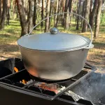 Казан КТА-08 алюмінієвий з дужкою та кришкою 8л
