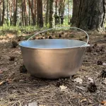 Казан КТА-10 алюмінієвий з дужкою та кришкою 10л