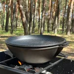 Сковорода WOK-08КС чавунна з кришкою-сковородою гриль 8л Сковорода WOK-08КС чавунна з кришкою-сковородою гриль 8л