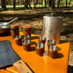 Подарунковий набір Пікнік кейс-столик світлий