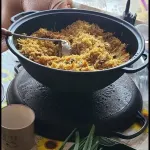 Казан узбецький 8л з кришкою-сковородою гриль Казан узбецький 8л з кришкою-сковородою гриль