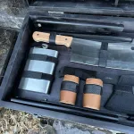 Подарунковий набір Пікнік кейс-столик чорний