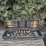 Подарунковий набір Отаман кейс-столик темна текстура