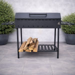 Мангал гриль 12 шампурів 4 мм з кришкою — універсальний BBQ для дому та дачі