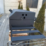 Мангал гриль 12 шампурів 4 мм з кришкою — універсальний BBQ для дому та дачі