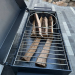 Мангал гриль 12 шампурів 4 мм з кришкою — універсальний BBQ для дому та дачі