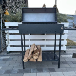 Мангал гриль 12 шампурів 4 мм з кришкою — універсальний BBQ для дому та дачі