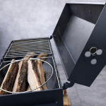 Мангал гриль 12 шампурів 4 мм з кришкою — універсальний BBQ для дому та дачі
