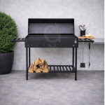 Мангал гриль 12 шампурів 4 мм з кришкою — універсальний BBQ для дому та дачі