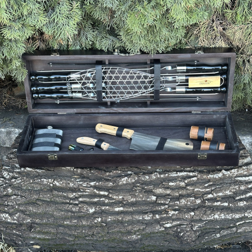 Подарунковий набір Майстер BBQ чорний Подарунковий набір Майстер BBQ чорний